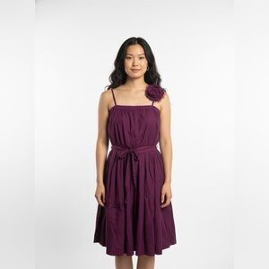 NWT LANVIN Purple cotton Dress